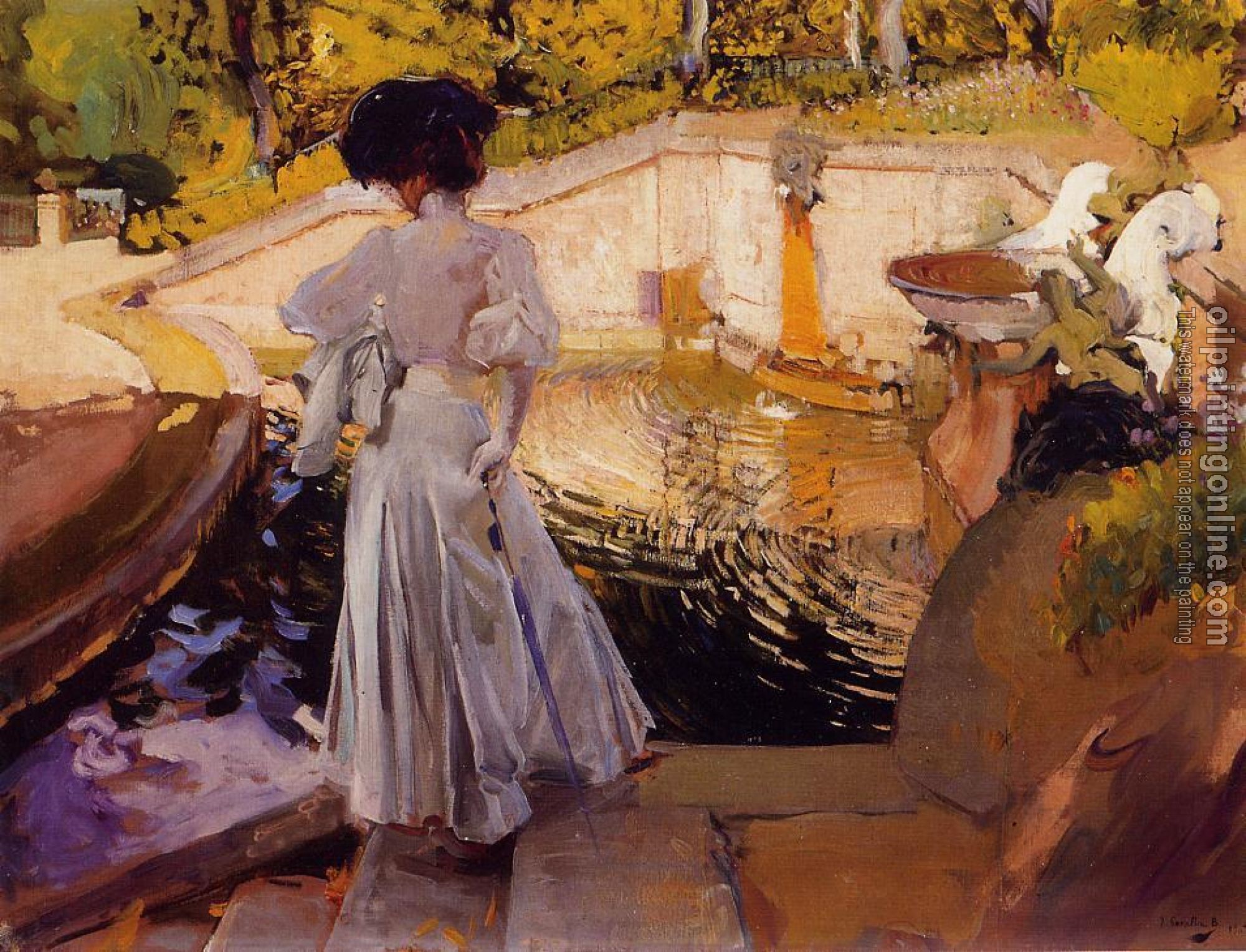 Joaquin Sorolla y Bastida - Maria Watching the Fish Granja